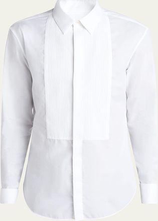 Giorgio Armani Mens Pleated Bib Tuxedo Shirt