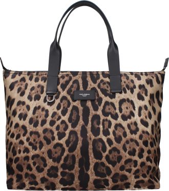 Dolce & Gabbana Dolce&Gabbana Herrens Umh&auml;ngetaschen aus braunem Nylon