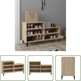 vidaXL Scarpiera in legno multistrato - Scarpiera Rovere Sonoma 102x36x60 cm in Legno Multistrato