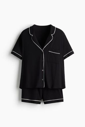 H&M Viscose-blend Pyjamas in Black at Nordstrom, Size Xx-Large
