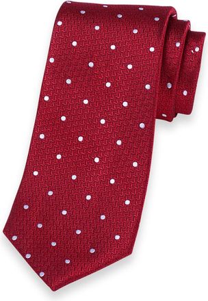 Paul Fredrick Dot Woven Silk Tie