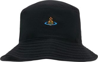 Vivienne Westwood Hats, female, Black, Size: S Uni Bucket Hat