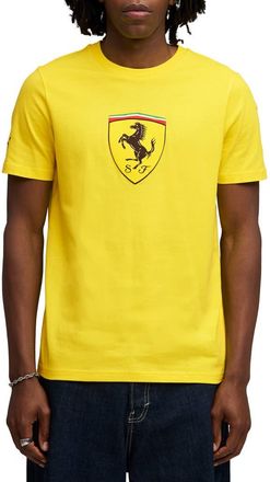 Puma x Ferrari Sportswear Cotton Graphic T-Shirt in Speed Yellow at Nordstrom, Size Xx-Large