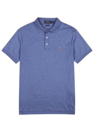 Polo Ralph Lauren Slim Pima Cotton Polo Shirt - Blue - XS