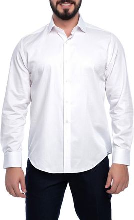 Vella Pais Berkley Slim Fit Cotton Dress Shirt in White at Nordstrom Rack, Size Xxx-Large