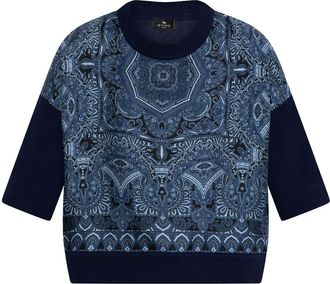 Etro Top con stampa paisley - Blu