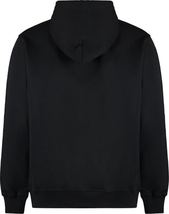 Dr&ocirc;le de Monsieur Mens Hooded Sweatshirt Slogan A Poche Classique Black Cotton Jumpers Sweater