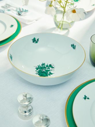 Augarten Wien Maria Theresia Hand-Painted Porcelain Salad Bowl