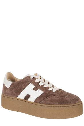 Hogan Cool Leather Accent Suede Low-Top Sneakers