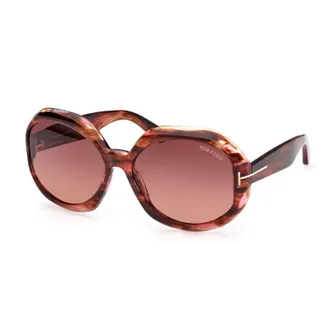 Tom Ford FT1011 55F Colored Havana/Brown Gradient