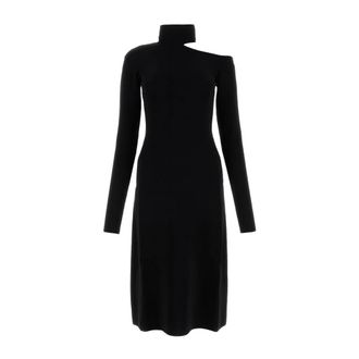 Ferragamo Knitted Dresses, female, Black, Size: XS Abito