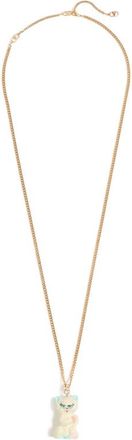 Valentino Garavani Le Chat De La Maison Necklace In Metal, Nylon And Swarovski Crystals