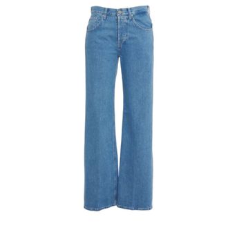 Dondup Wide Jeans, female, Blue, Size: W25 Jacklyn Wide-leg Jeans