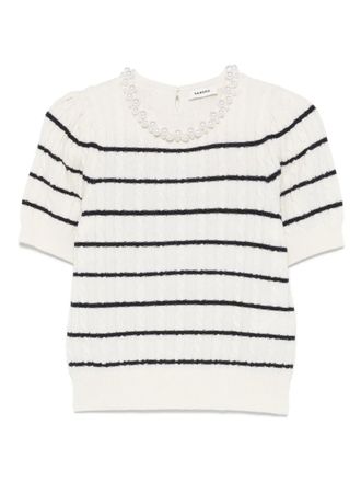 Sandro striped T-shirt - Neutrals