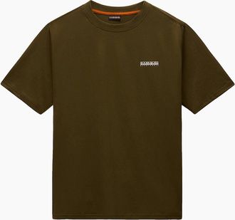 Napapijri Mens Napapijri S-Small Box T-Shirt - Green - Size: 38
