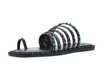 Free People Santa Fe Sandals Womens Sandals Black Tide Leather : EU 39.5 (US Womens 9.5) M