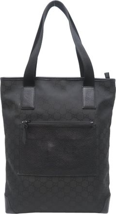 Gucci Black Nylon Tote Bag (Pre-Owned)