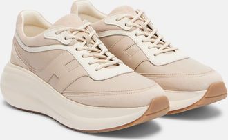 Hogan Sneakers H696 in pelle con platform