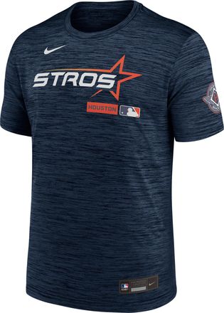 Nike Houston Astros City Connect Velocity Nike Mens Dri-FIT MLB T-Shirt in Blue | 02ER44BHUS-HR3
