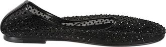 Dear Frances Balla Crystals - Dames - Ballerinas - Zwart - 36 EU - Leer - Schoenen