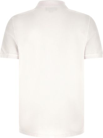 Maison Kitsun&eacute; Mens White Cotton Polo Shirt