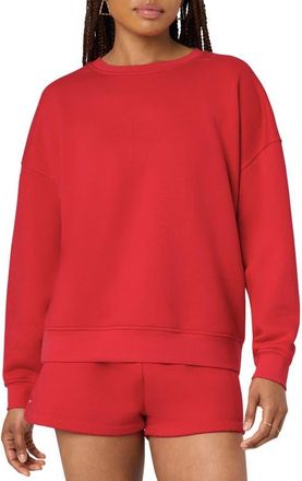 Florence By Mills Cozy Crush Oversize Sweatshirt in Scarlet at Nordstrom, Size Xx-Large