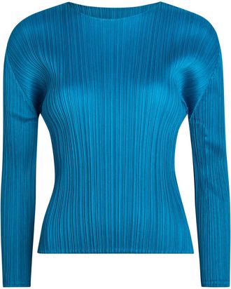 Pleats Please Issey Miyake Pleated top - Blue - 5