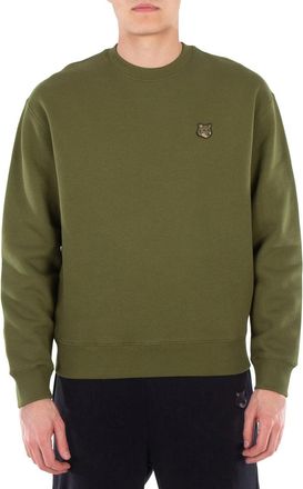 Maison Kitsuné Maison Kitsune Fox Head Patch Cotton Sweatshirt