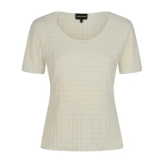 Emporio Armani T-Shirts, female, White, Size: 2XL Jumper