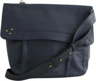 Jerome Dreyfuss Pre-owned Jeremie Schoudertas - Dames - Vintage Schoudertas - Blauw - ONE Size - Leer - Vintage