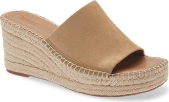 Nordstrom Rack Claire Jute Wedge Slide Sandal in Tan Iced Coffee at Nordstrom Rack, Size 7.5