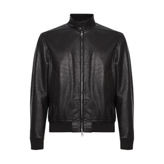 Tagliatore Ice Leather Jacket - Heren - Leren en Su&egrave;de Jassen - Bruin - M - Leer - Jassen