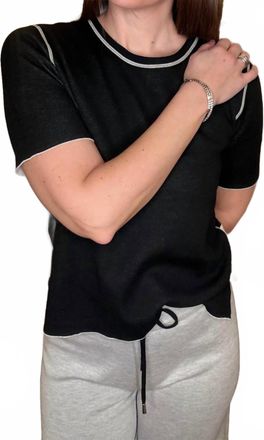 Lyss&eacute; Odessa Reversible Short Sleeve Tee In Black