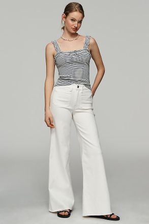 Good American Good Waist High-Rise Palazzo Pants