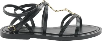 Celine Celine, Schoenen, Dames, Zwart, 36 EU, Platte Sandalen