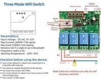 OEM Interruptor Inteligente De 4 Canales Con Conexi&oacute;n Inal&aacute;mbrica Wifi Y Bluetooth, M&oacute;dulo De Rel&eacute; De Contacto Seco Y Control Remoto Por Aplicaci&oacute;n De 732