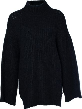 A.P.C. Pre-owned Womens black ribbed turtle neck sweater Wool - Size Large