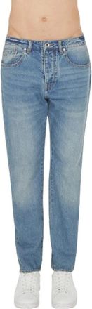 A|X Armani Exchange Straight Jeans met taps toelopende pasvorm - Heren - Regular Fit Jeans - Blauw - W30 L32 - Katoen - Jeans