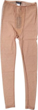 Dolce & Gabbana Logo Leggings - Dames - Leggings - Beige - S - Broeken