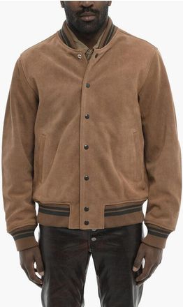 Diesel Suede Bomber J-BULC-COW-OUT With Embossed Logo size 46
