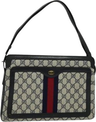 Gucci Pre-owned Canvas gucci-bags - Dames - Vintage Schoudertas - Veelkleurig - ONE Size - Leer - Vintage