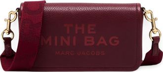 Marc Jacobs Maroon Logo Mini Crossbody Bag
