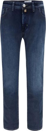 Jacob Cohen Blue Mid Rise Jeans