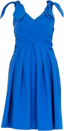 Moschino Blauwe Jurk - Dames - Korte kleedjes - Blauw - M - Kleedjes