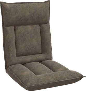 vidaXL Sill&oacute;n Ajustable Gris Oscuro Tela Vidaxl
