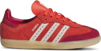 adidas Girls adidas Originals Samba - Girls Preschool Shoes Red/White/Red Size 11.0