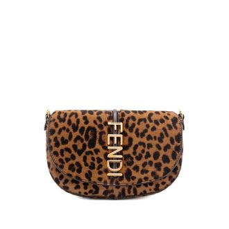 Fendi Leopard Chain Tote Bag