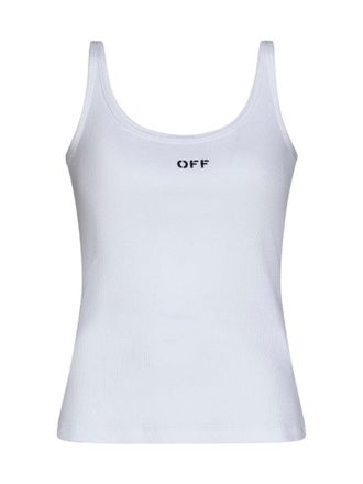 Off-white Logo Tank Top - White