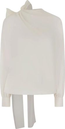 Alexander McQueen Blouses - Dames - Blouses & Shirts - Wit - Maat: S Zijde