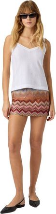 Missoni Sleeveless Zigzag Knit Top in White at Nordstrom, Size 42 It
